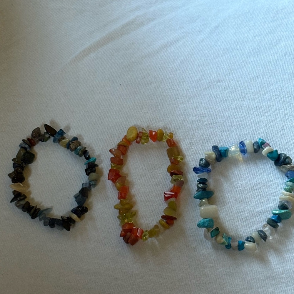 Hand Crafted Multicolor Gemstone Bracelets
